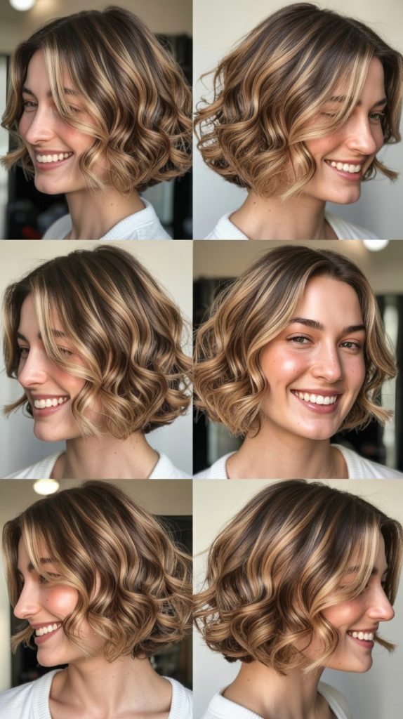 Soft Wavy Bob with Highlights
