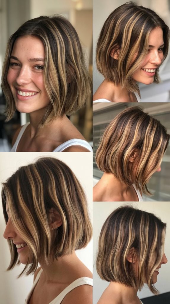  Chin-Length Bob with Babylights