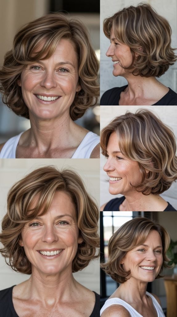 Soft Layered Lob with Face-Framing Pieces