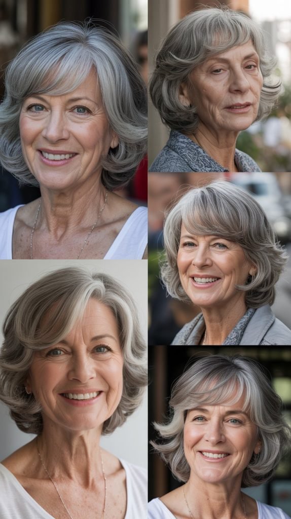 Soft Layered Bob with Flipped Ends