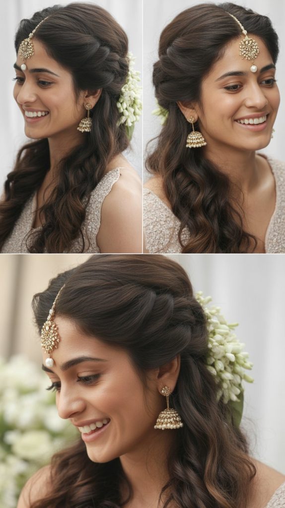 Voluminous Half-Up Twisted Style