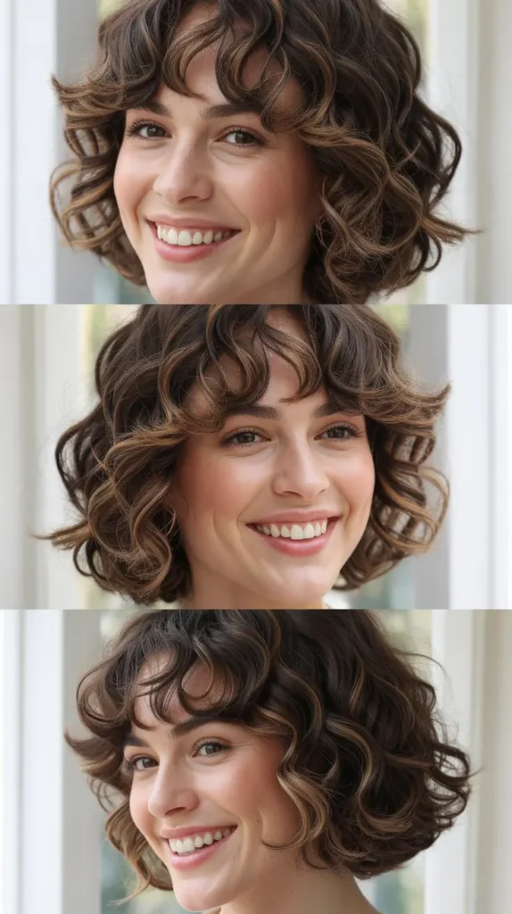 Wavy Lob With Feathered Bangs