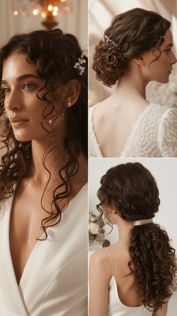 Curly Milkmaid Braid Crown