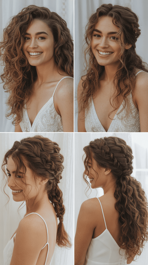 Beachy Waves with Undone Fishtail Braid