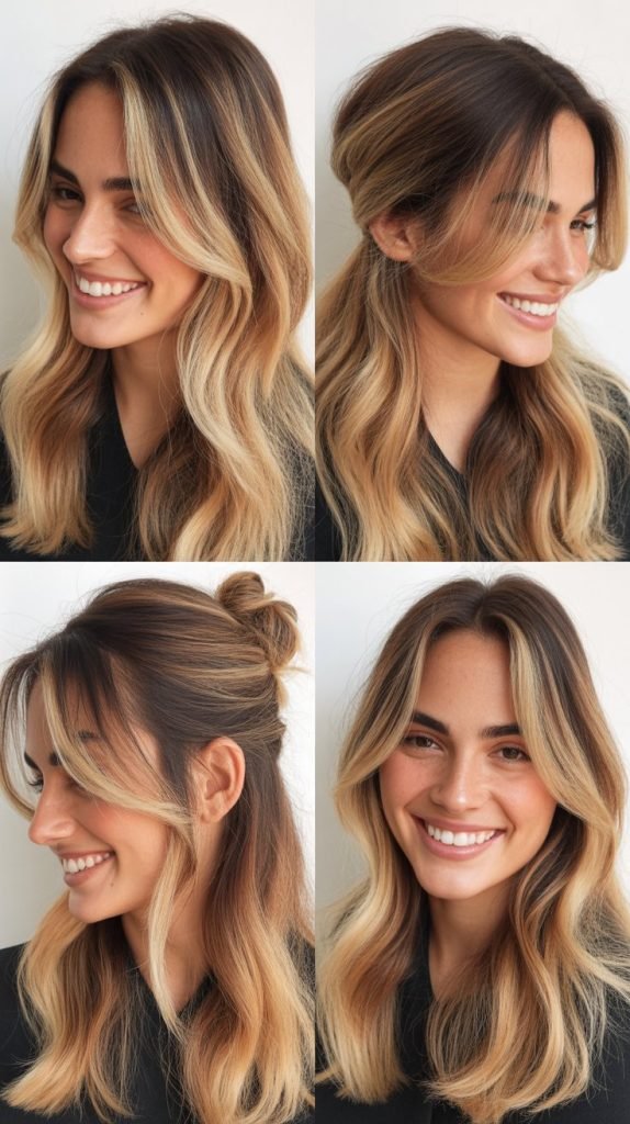 Honey Blonde with Dark Roots