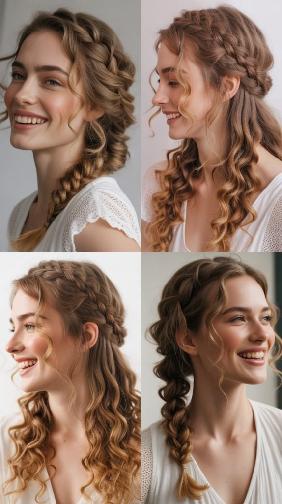  Romantic Curly Loose Braid
