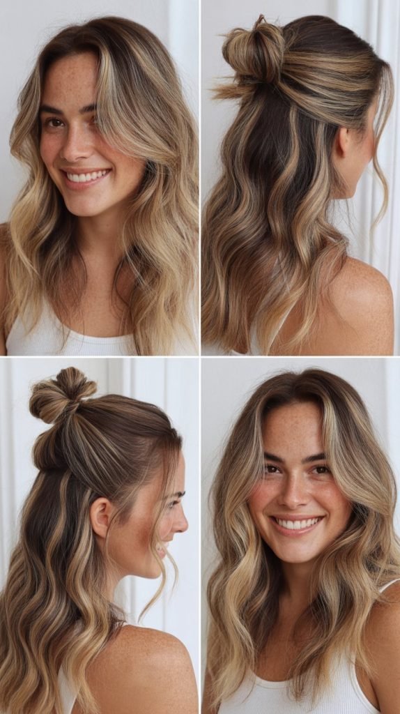 Sandy Blonde Highlights