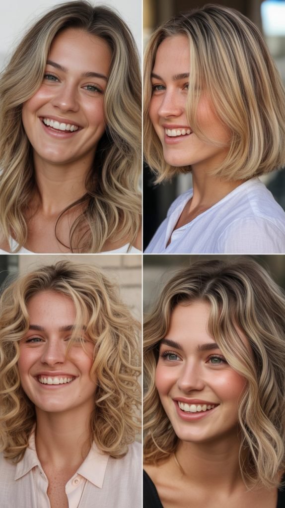  Rooted Blonde Highlights