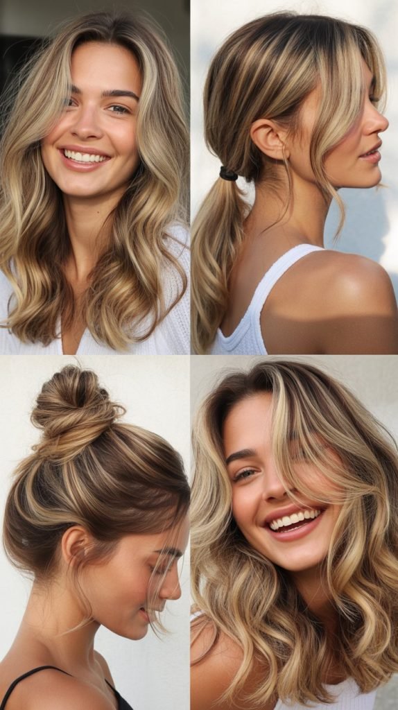 Toasted Coconut Blonde Highlights