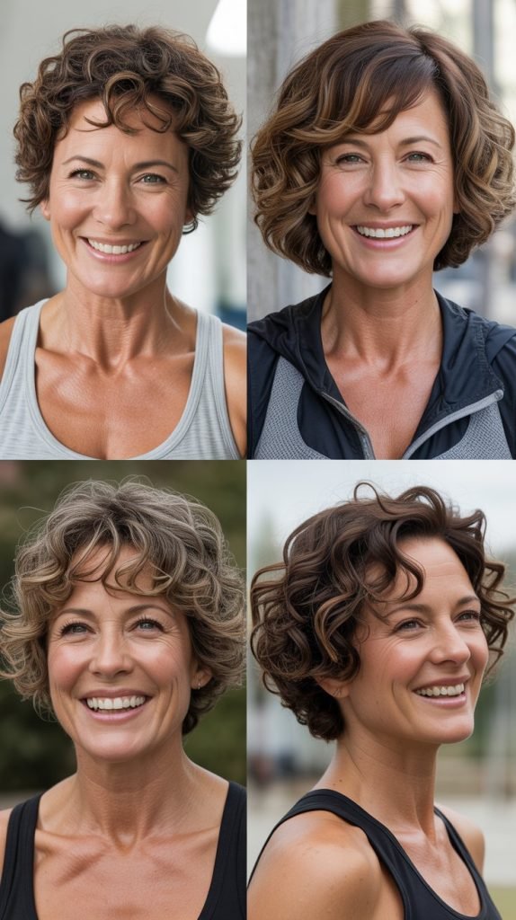 Short Curly Styles for Active Lifestyles
