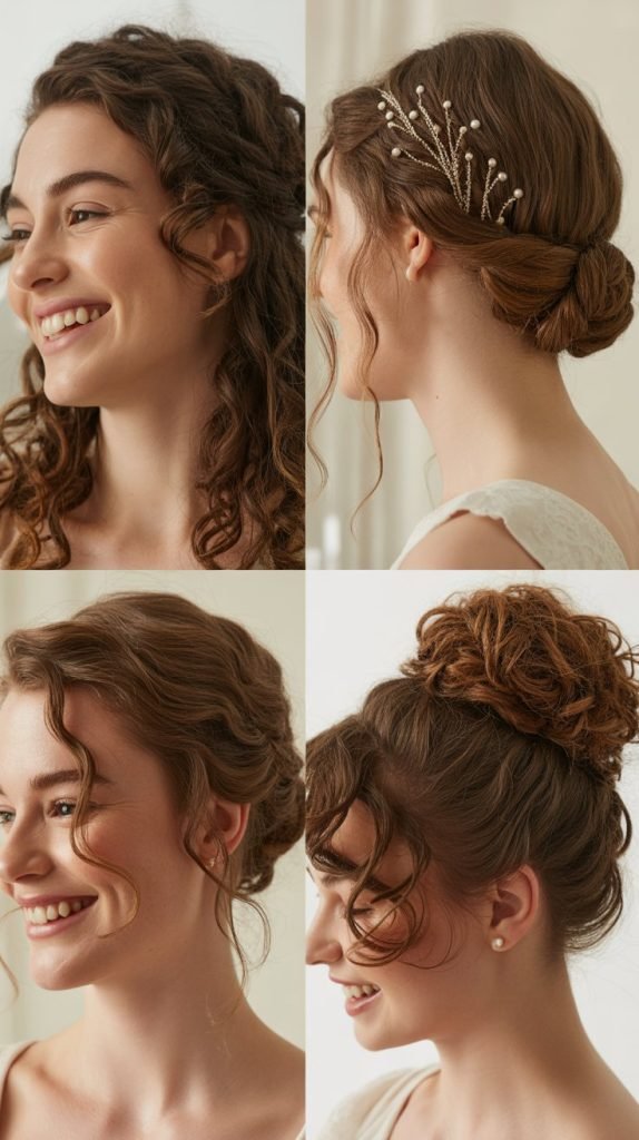 Curly Grecian-Inspired Updo