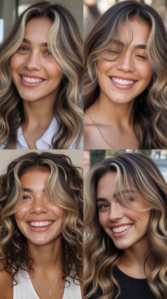 Money Piece Blonde Highlights