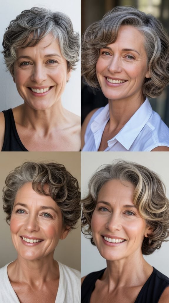 Combination of Curl Types and Recommended Short Cuts