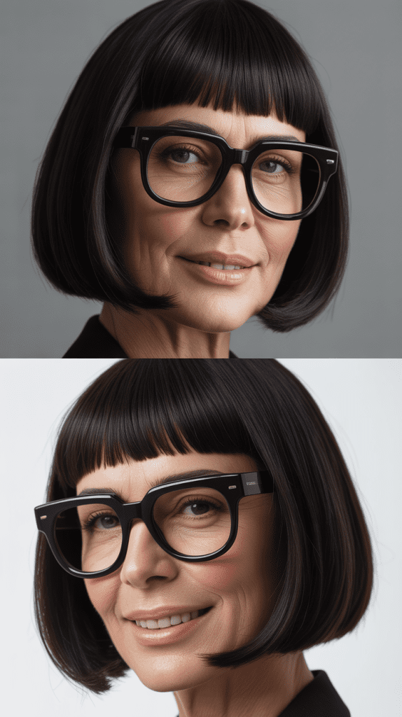 Blunt Bob with Baby Bangs