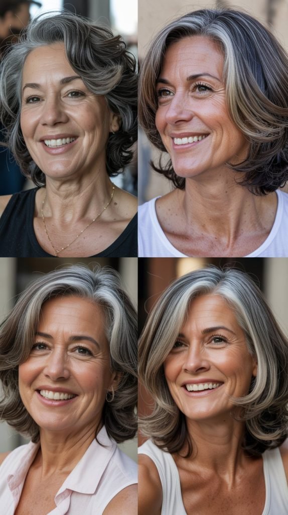 Graduated Lob with Face-Framing