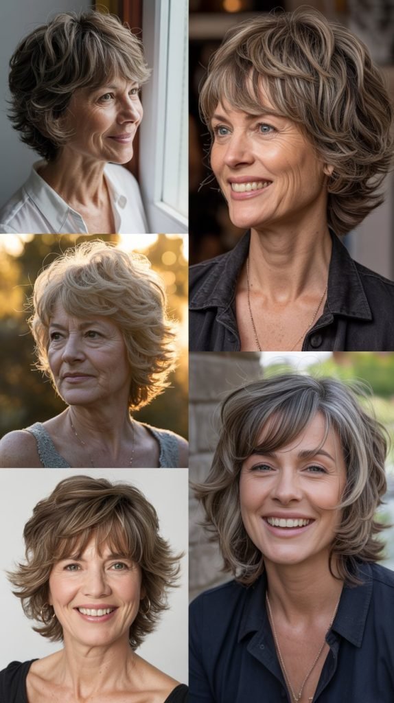 Textured Shag with Choppy Bangs