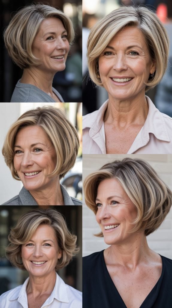  Angled Bob with Stacked Back