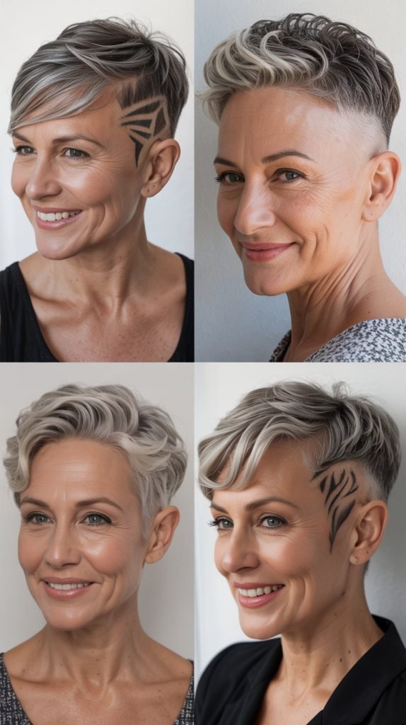 Asymmetrical Pixie with Shaved Side