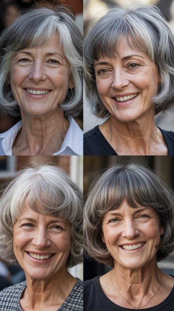 Choppy Bob with Blunt Fringe