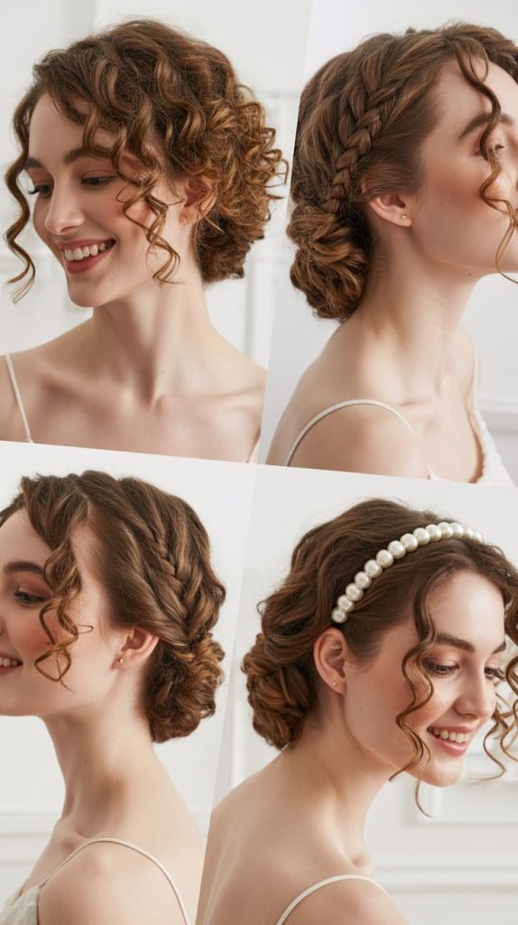 Romantic Curly Gibson Tuck