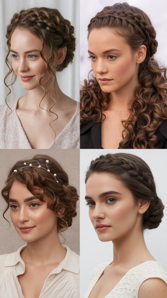  Curly Rope Braid Updo