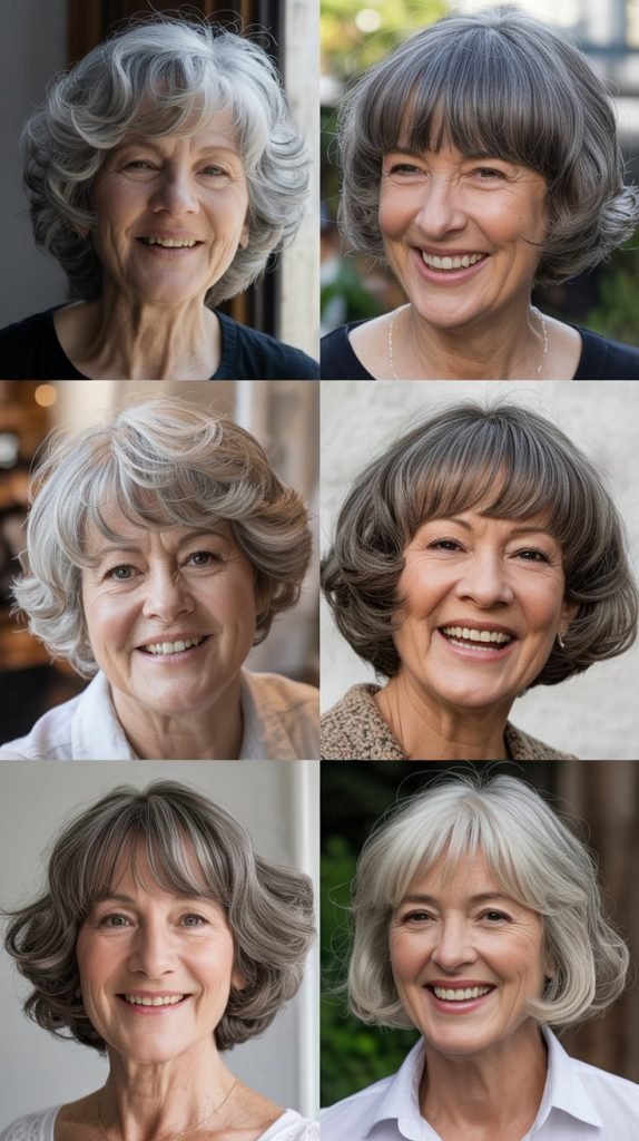 Rounded Bob with Full Fringe