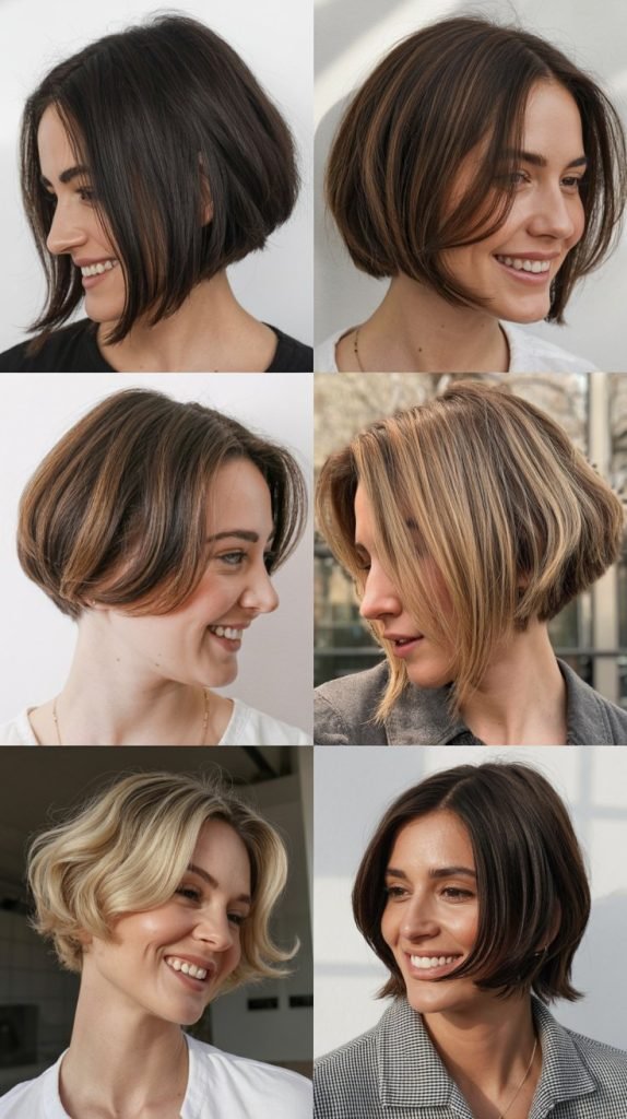 Inverted Bob with Stacked Back
