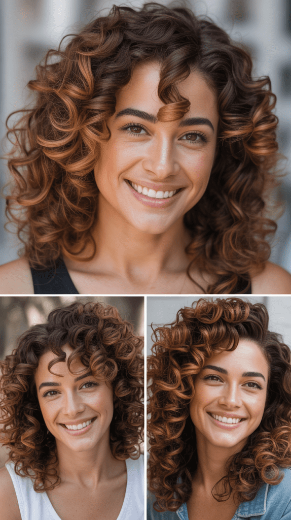 Cocoa Brown with Honey Balayage