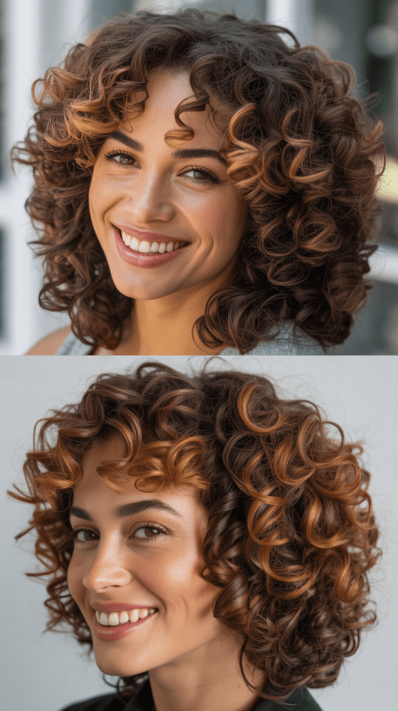 Brown with Blonde and Caramel Mix