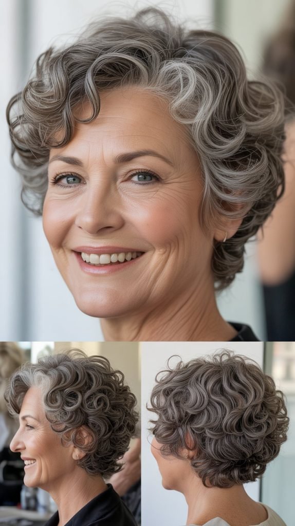 The Classic Curly Pixie Cut