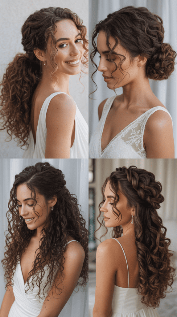 Voluminous Curly Side Ponytail