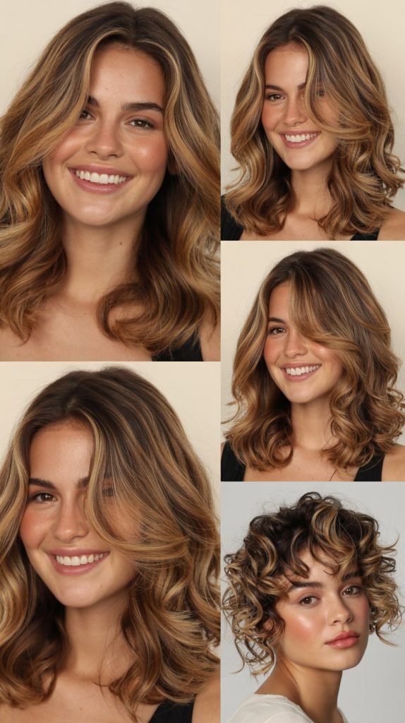 Honey-Kissed Golden Brown With Caramel Lowlights