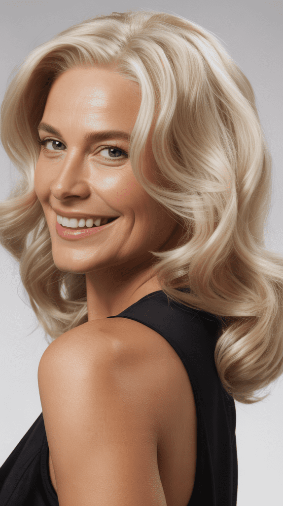 Soft Waves with Platinum Blonde