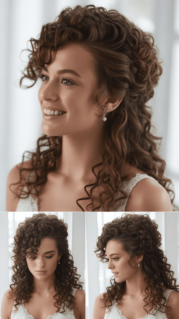 Curly Faux Hawk Updo