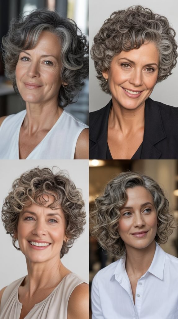  Tapered Curly Cut with Volume