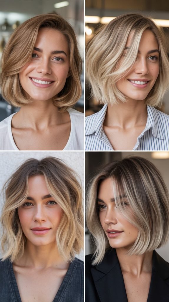 Blonde Highlights for Bob Haircuts