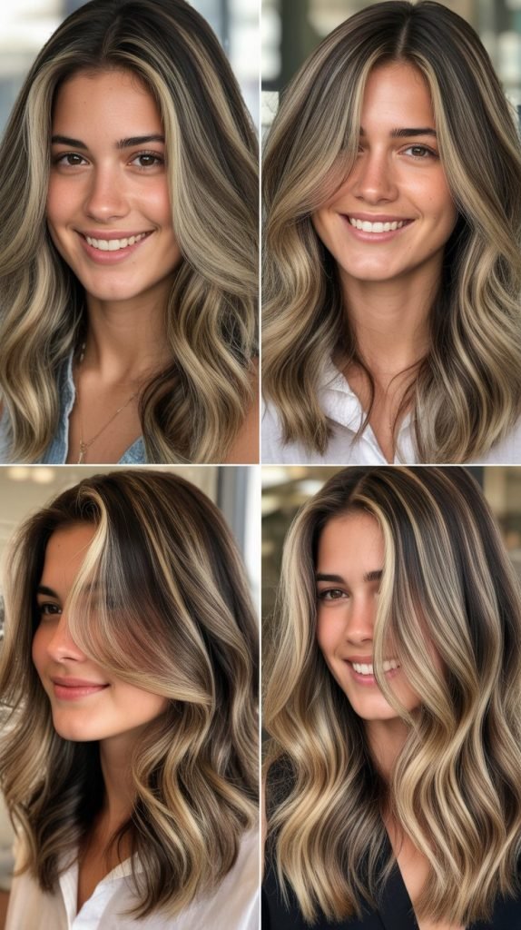 Blonde Highlights for Dark Hair