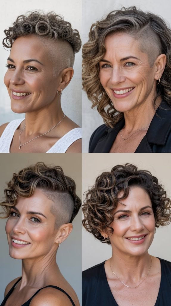 Curly Undercut Styles