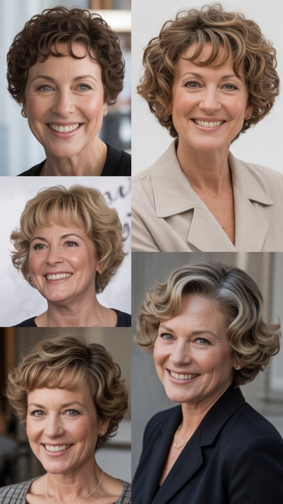  Short Curly Hair and Professional Life