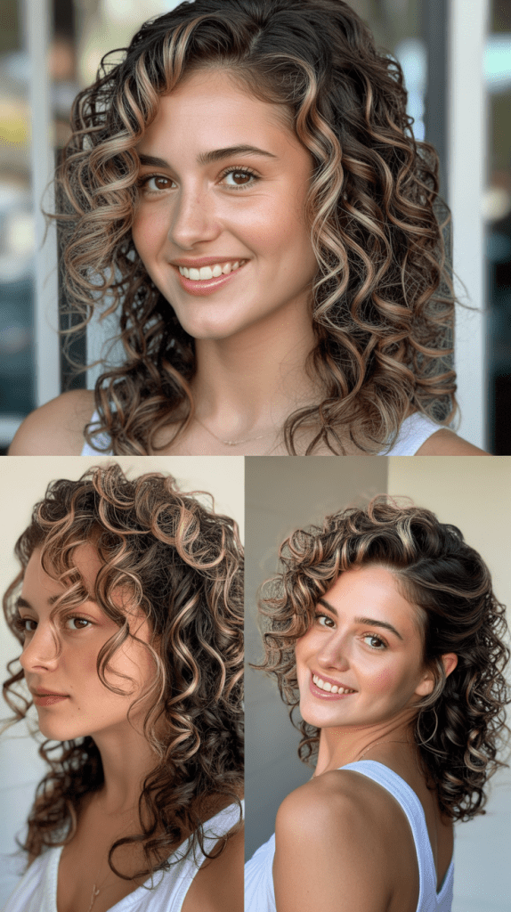 Coffee Brown with Vanilla Blonde Highlights