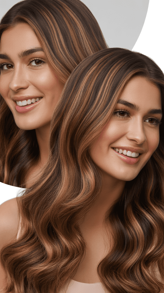 Smoky Brunette Highlights