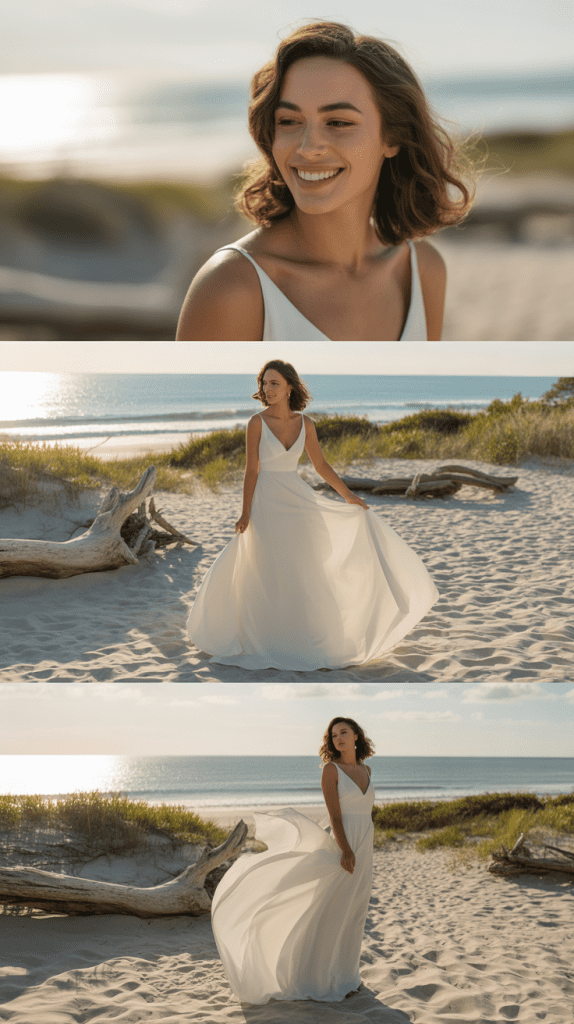 Soft Beach Waves for Outdoor Weddings