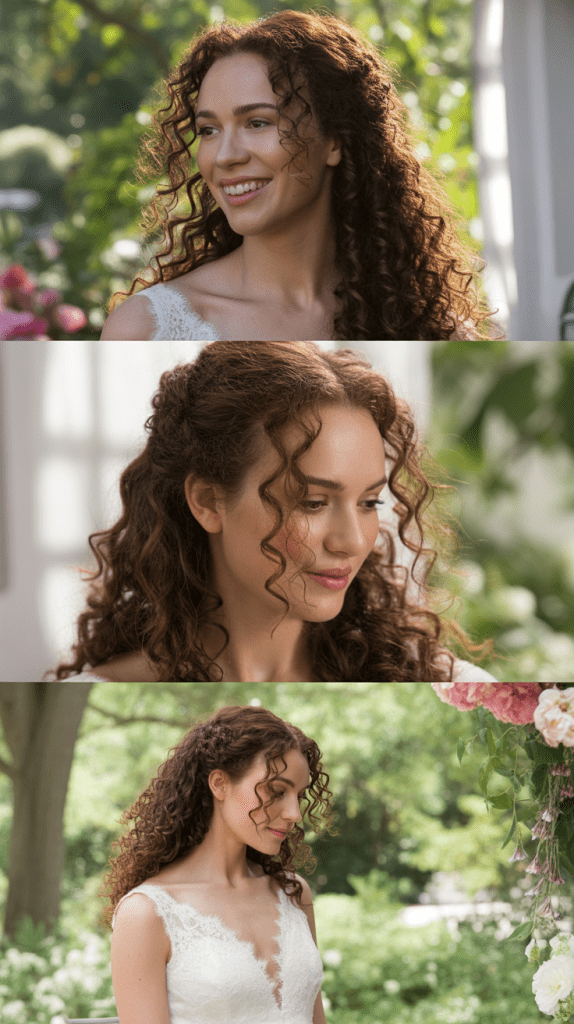 Classic Loose Curls with Middle Part