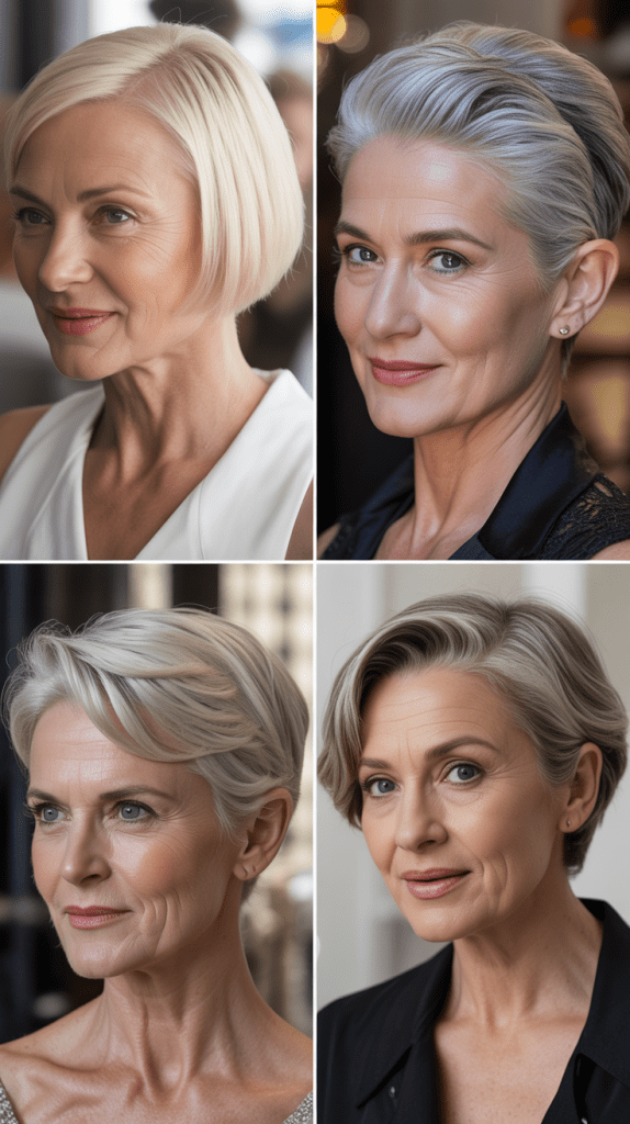 Slicked-Back Short Cut