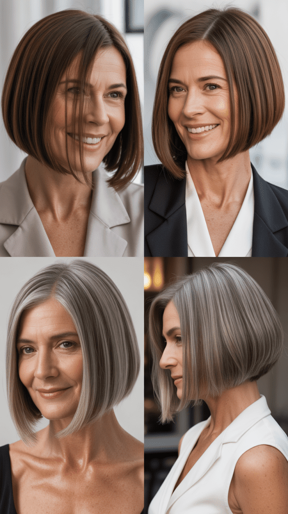 Sleek Bob with Blunt Ends