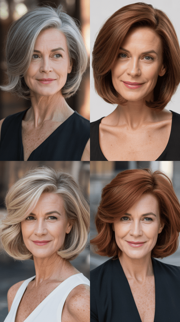  Side-Parted Bob with Volume