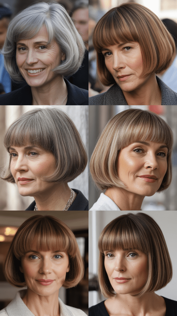 Classic Bob with Blunt Bangs