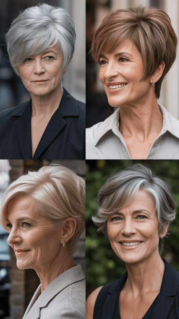 Side-Swept Pixie with Length