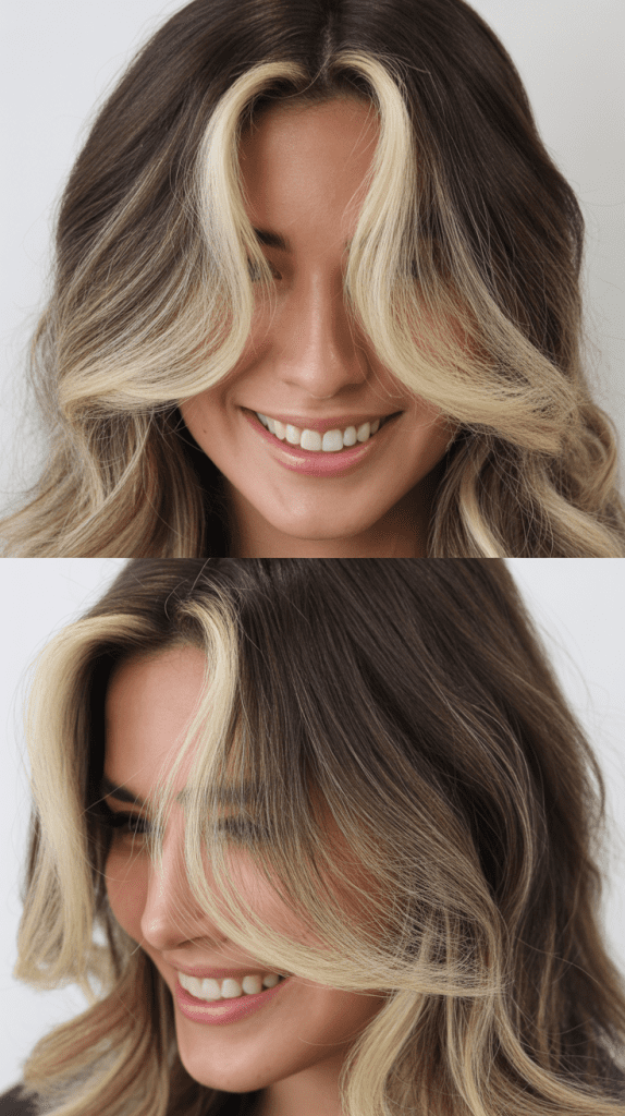  Money Piece Blonde Balayage