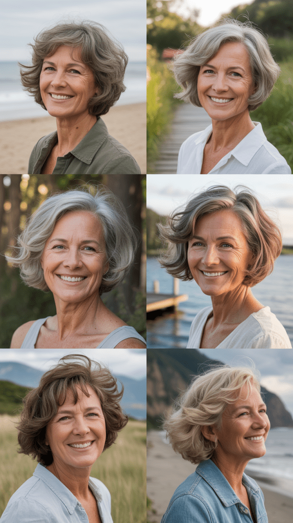 Tousled Bob with Beachy Waves